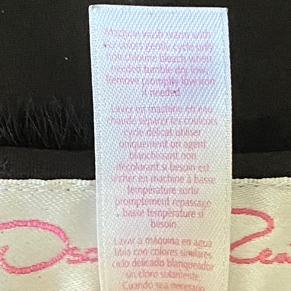 Oscar de la Renta Pink Label Satin Tulle Night Gown Slip Maxi Size L - Picture 12 of 15